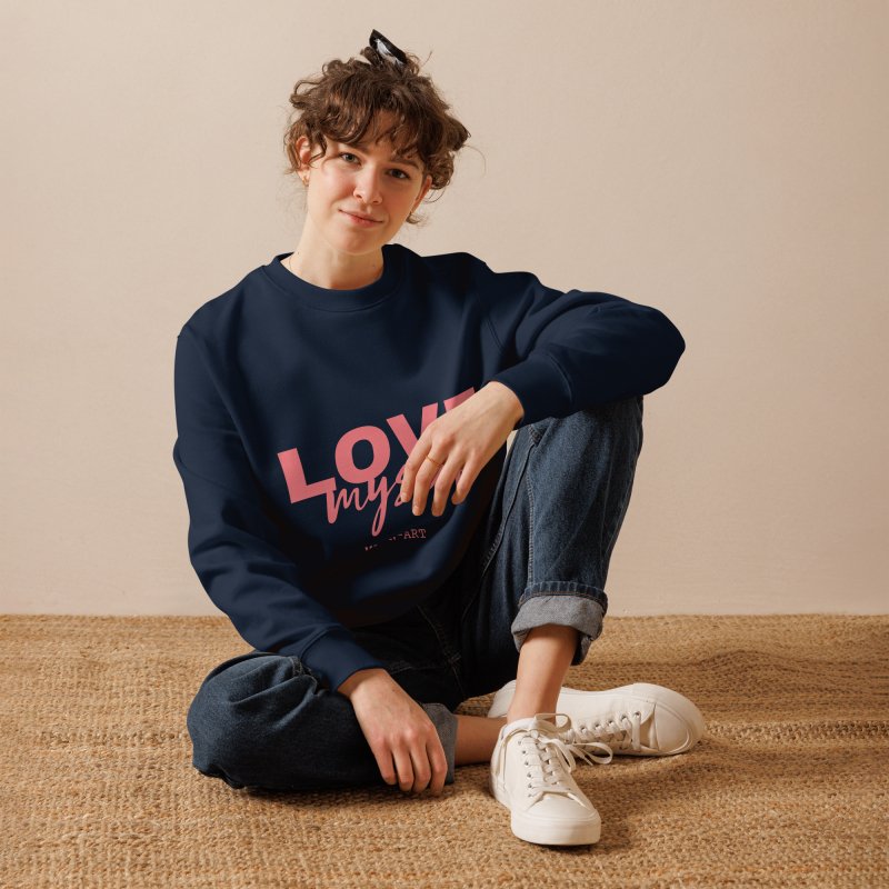 LOVE Myself Unisex eco sweatshirt - Unisex Premium Sweatshirt - British D'sire