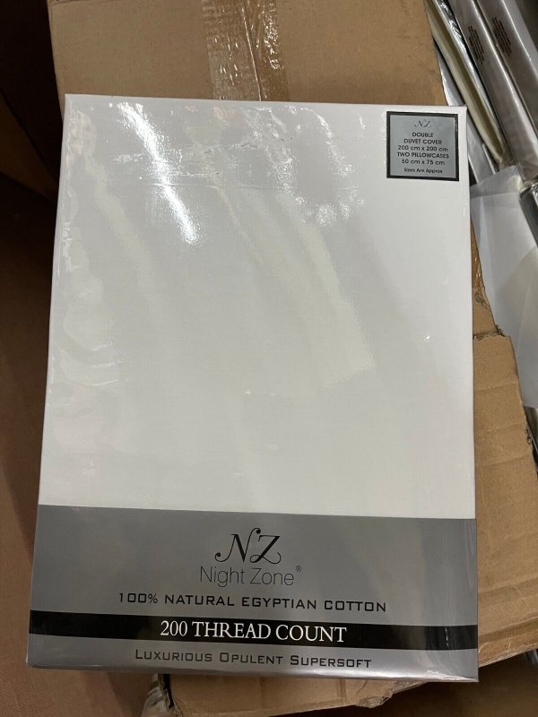 Luxury 100% Egyptian Cotton Bedding Duvet Cover Set 200 Thread Count All Sizes - Home, Furniture & DIY:Bedding:Bedding Sets & Duvet Covers - British D'sire