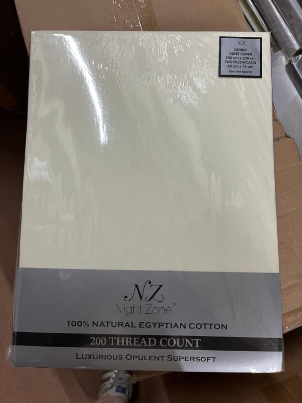 Luxury 100% Egyptian Cotton Bedding Duvet Cover Set 200 Thread Count All Sizes - Home, Furniture & DIY:Bedding:Bedding Sets & Duvet Covers - British D'sire