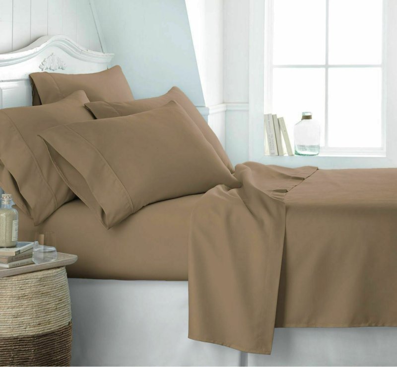 Luxury 100% Egyptian Cotton Fitted Sheet 200 Thread Count Single Doube All Sizes - Home, Furniture & DIY:Bedding:Sheets - British D'sire