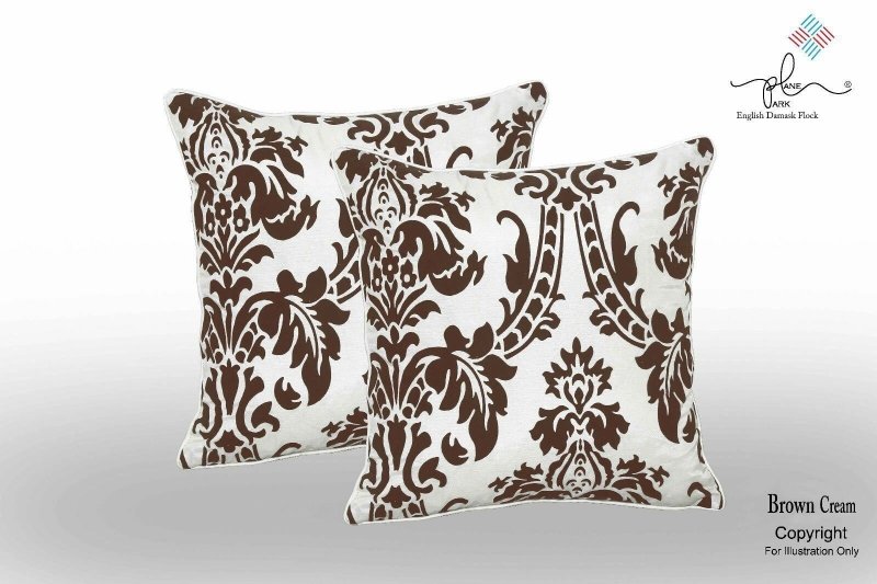 LUXURY ENGLISH DAMASK FLOCK CUSHION COVERS SOFA DECORATION 17"X17" - Cushion Cover - British D'sire