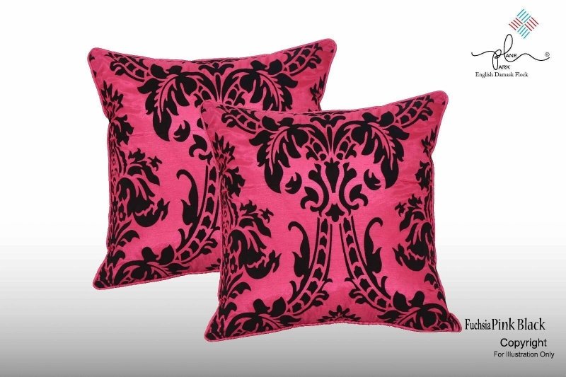 LUXURY ENGLISH DAMASK FLOCK CUSHION COVERS SOFA DECORATION 17"X17" - Cushion Cover - British D'sire