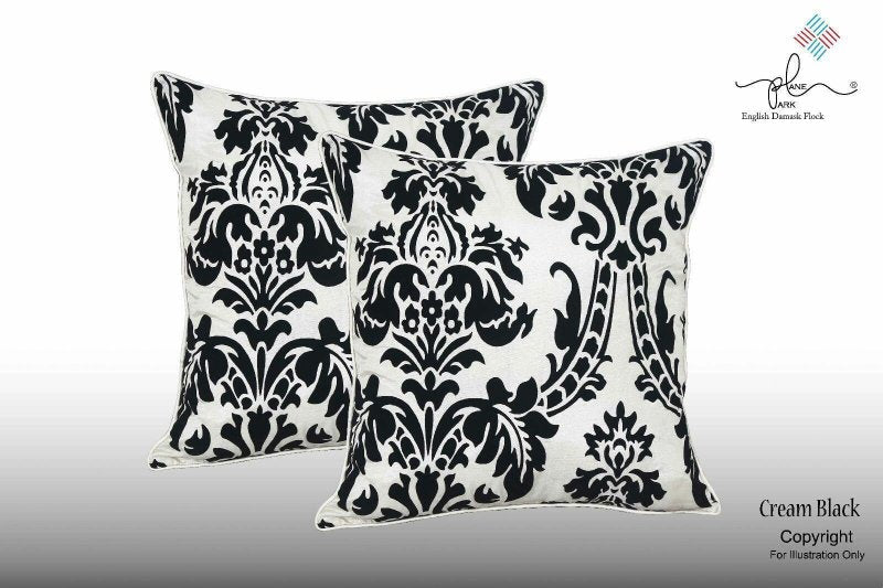 LUXURY ENGLISH DAMASK FLOCK CUSHION COVERS SOFA DECORATION 17"X17" - Cushion Cover - British D'sire