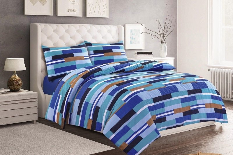 LUXURY PRINTED BEDDING SET DUVET QUILT COVER COTTON DOUBLE SUPER KING SIZES - Home, Furniture & DIY:Bedding:Bedding Sets & Duvet Covers - British D'sire