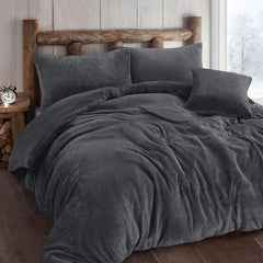 Luxury Teddy Popcorn Waffle Duvet Cover Fleece Warm Quilt Bedding Set All Sizes - Home, Furniture & DIY:Bedding:Bedding Sets & Duvet Covers - British D'sire