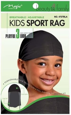 Magic Kids Sports Rag Black Cap Durag - British D'sire