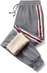 MANLUODANNI Men's Casual Fleece Jogger Sweatpants Men Winter Warm Plush Trousers - Trousers - British D'sire