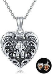 Mara DAYLINLOVE Heart Locket/Urn Necklace That Holds Pictures Sterling Silver Locket Pendant Necklace Heart Locket Jewelry Gifts for Women Girls - Necklaces & Pendants - British D'sire