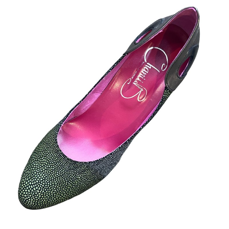 Maritus - green stingray high heel - Heel Shoe - British D'sire