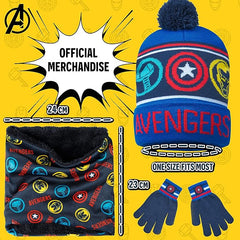 Marvel Boys Winter Accessories Set, Cosy for School Travel - Gifts for Boys - Cold Weather Sets - British D'sire