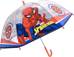 Marvel Spiderman Umbrella Kids Childrens Transparent POE Dome Umbrella - Folding Umbrellas - British D'sire