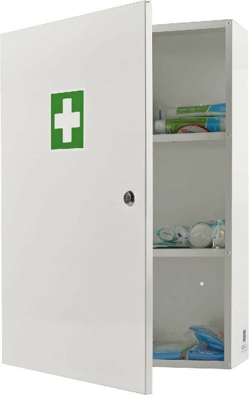 Medical 2 Medicine Storage Cabinet Wall Mounted Extra Large First Aid - Medical Cabinet - British D'sire