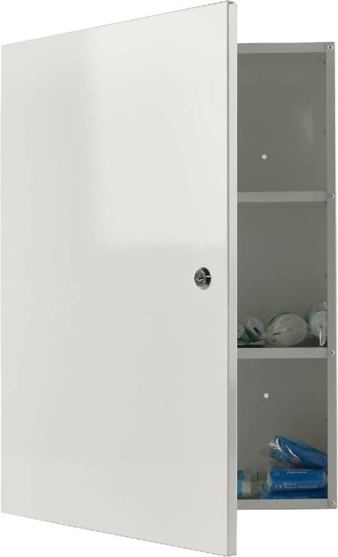 Medical 2 Medicine Storage Cabinet Wall Mounted Extra Large First Aid - Medical Cabinet - British D'sire