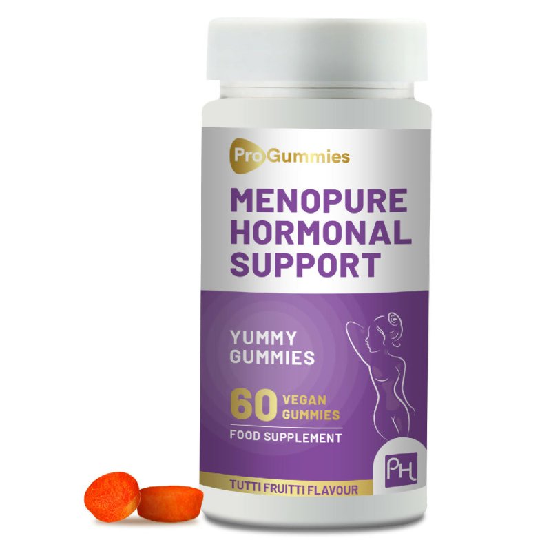 Menopure Hormonal Support 60 Vegan Pro Gummies | Menopause Support Gummies | Natural Support for Menopause & Perimenopause | Yummy Tutti Frutti Flavour by Prowise - Vitamins & Supplements - British D'sire