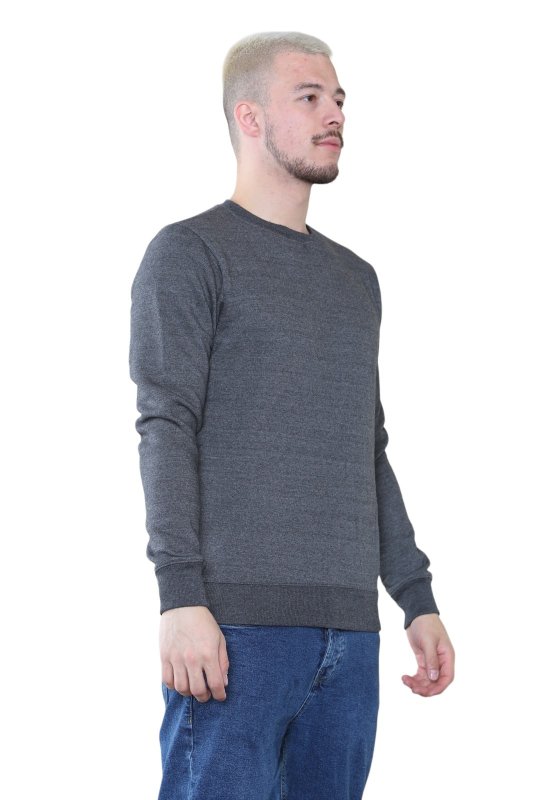 Men's Classic Grey Sweatshirt - Casual Comfort and Stylish Fit - British D'sire