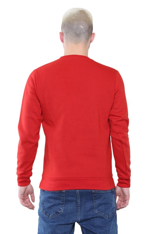 Men's Classic Red Sweatshirt - Casual Comfort and Stylish Fit - British D'sire