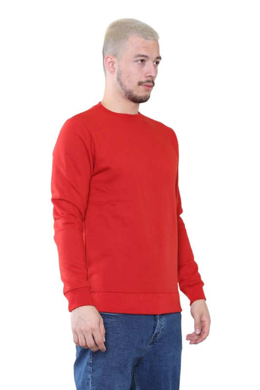 Men's Classic Red Sweatshirt - Casual Comfort and Stylish Fit - British D'sire