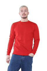 Men's Classic Red Sweatshirt - Casual Comfort and Stylish Fit - British D'sire