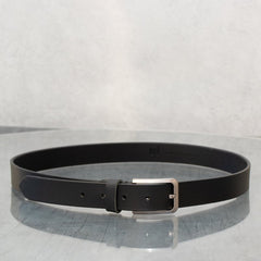 Men's Narrow Oiled Leather Belt - BELT20 - Belts - British D'sire