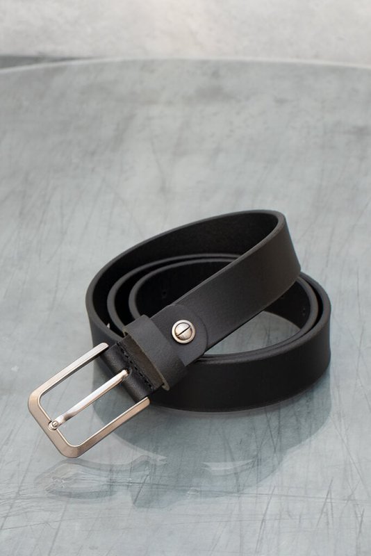 Men's Narrow Oiled Leather Belt - BELT20 - Belts - British D'sire