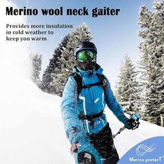 Merino Protect 100% Merino Wool Neck Gaiter Men Women Breathable Face Mask Lightweight Neck Warmer Motorcycle Hiking Hunting - British D'sire