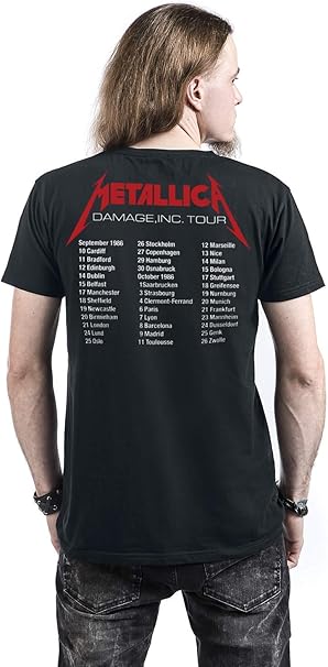 Metallica - Master of Puppets Tour Europe 86 T Shirt - Men's T-Shirts - British D'sire