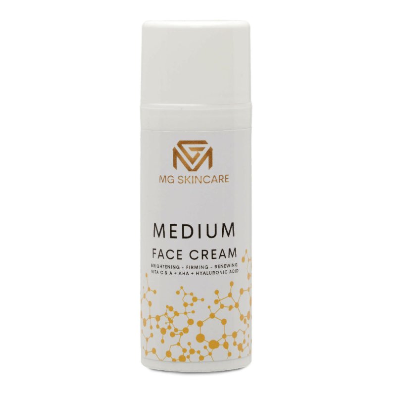 MG Skincare Organic Vitamin C + A Face Cream with + Hyaluronic acid + fruit acids - anti aging face cream pigmentation cream for face pigmentation & uneven skin tone best face cream for women - Face Care - British D'sire