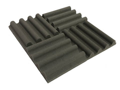 Mini Wave 12" Acoustic Studio Foam Tile Pack - 12" Acoustic Tile Packs - British D'sire