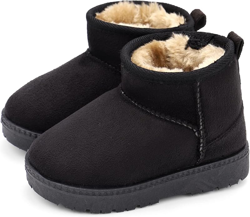 MK MATT KEELY Baby Winter Booties for Toddlers Kids Boy Girl Warm Snow Boots Plush Shoes with Soft Rubber Sole - Kids shoes - British D'sire