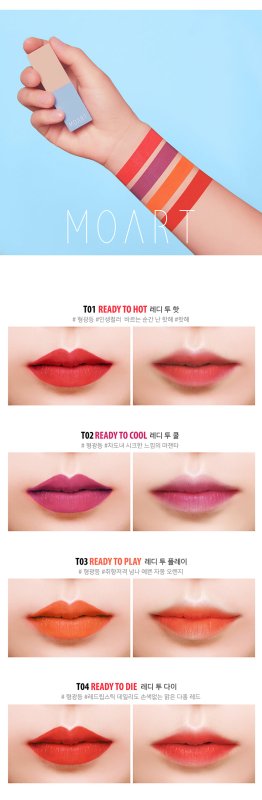 Moart Velvet Lipstick T1 Ready to Hot - Lipstick - British D'sire