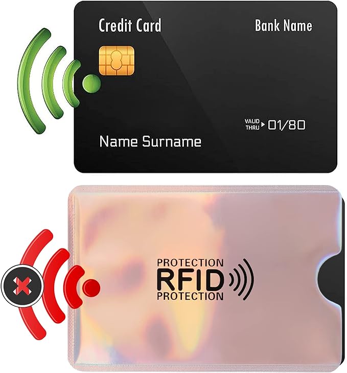 Molain Colorful RFID Card Holder, 9 Pieces RFID Blocking Sleeves Credit Card Sleeves Set RFID Identity Card Protector for Women Men - Credit Card Holders - British D'sire