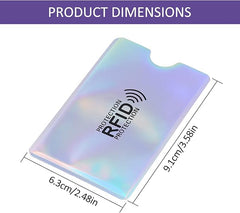 Molain Colorful RFID Card Holder, 9 Pieces RFID Blocking Sleeves Credit Card Sleeves Set RFID Identity Card Protector for Women Men - Credit Card Holders - British D'sire