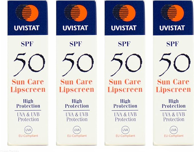 Multibuy 4x UVISTAT SPF 50 Sun Care Lipscreen - 5g - British D'sire