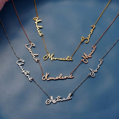 Multiple Name Necklace - personalized name necklace - Necklace - British D'sire