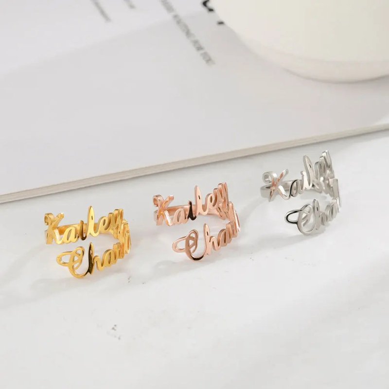 Name Ring - custom name ring - ring - British D'sire