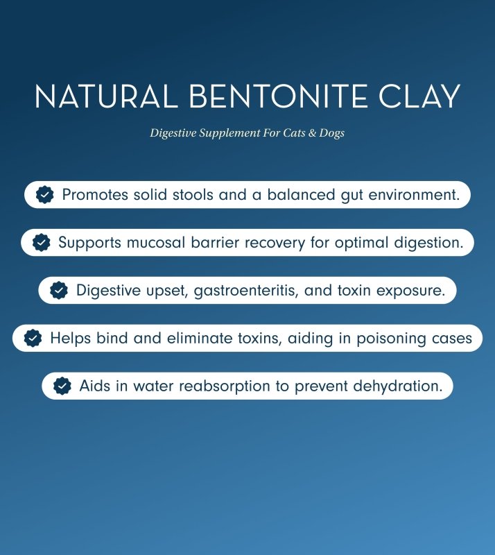 Natural Digestive Bentonite Clay for Dogs & Cats - Digestive Care - British D'sire