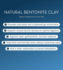 Natural Digestive Bentonite Clay for Dogs & Cats - Digestive Care - British D'sire