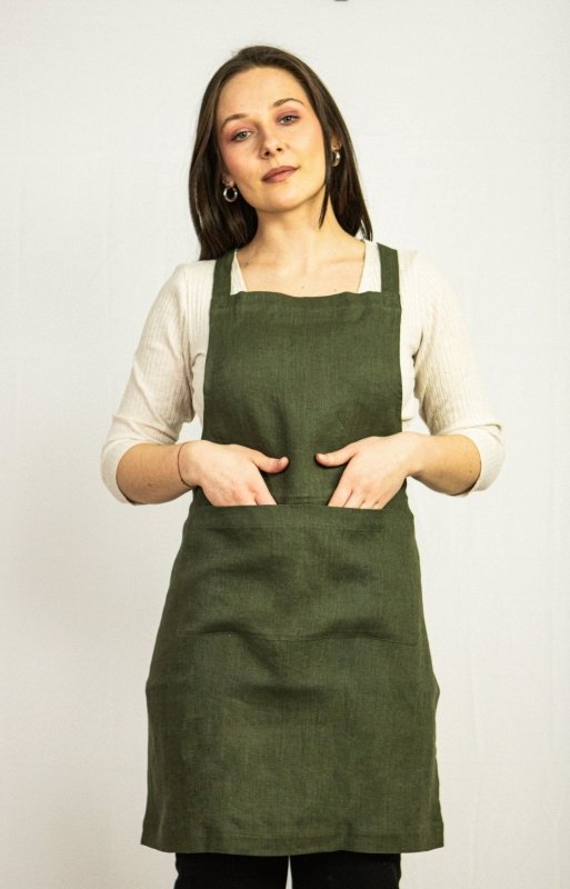 Natural Light linen apron - Apron - British D'sire