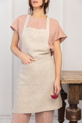 Natural Light linen apron - Apron - British D'sire