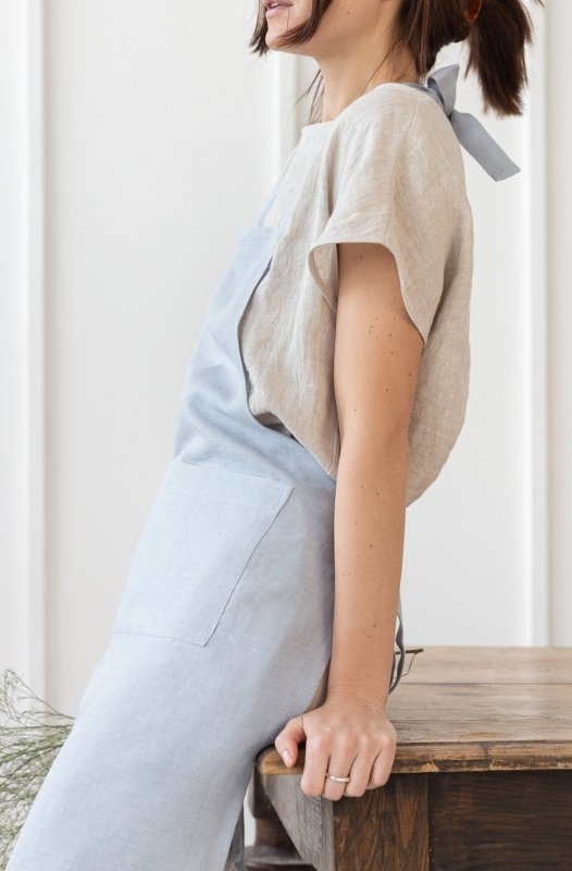 Natural Light linen apron - Apron - British D'sire