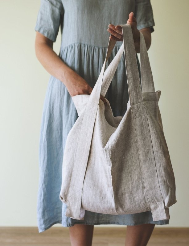 Natural Light linen canvas bag - Canvas Bags - British D'sire