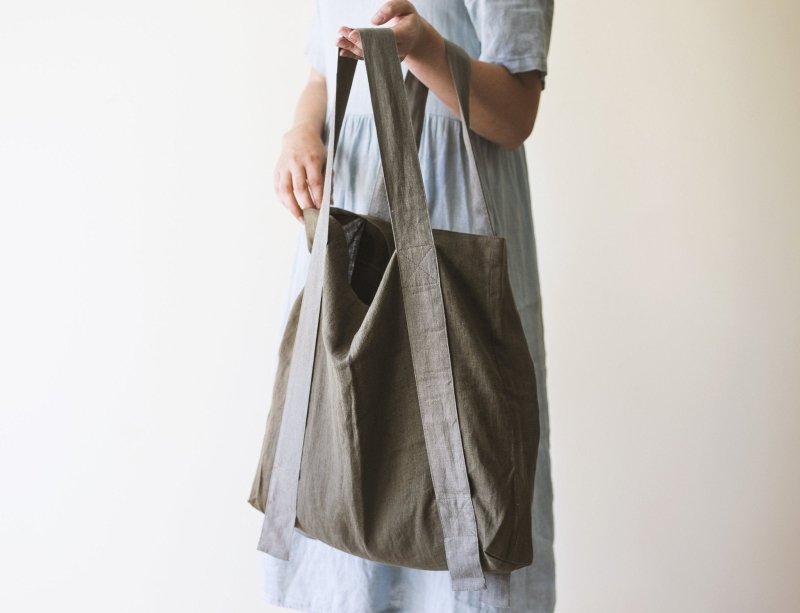 Natural Light linen canvas bag - Canvas Bags - British D'sire