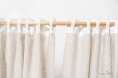 Natural Light linen curtain with multifunctional heading tape - Heading Tape - British D'sire