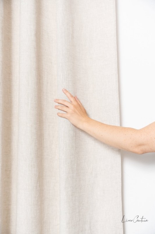 Natural Light linen curtain with multifunctional heading tape - Heading Tape - British D'sire