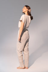 Natural light linen / Natural Linen Pajama set / Linen loungewear / Linen sleepwear - Sleepwear & Loungewear - British D'sire