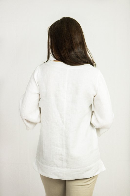 Natural Light linen oversize top - Women's Clothing - British D'sire