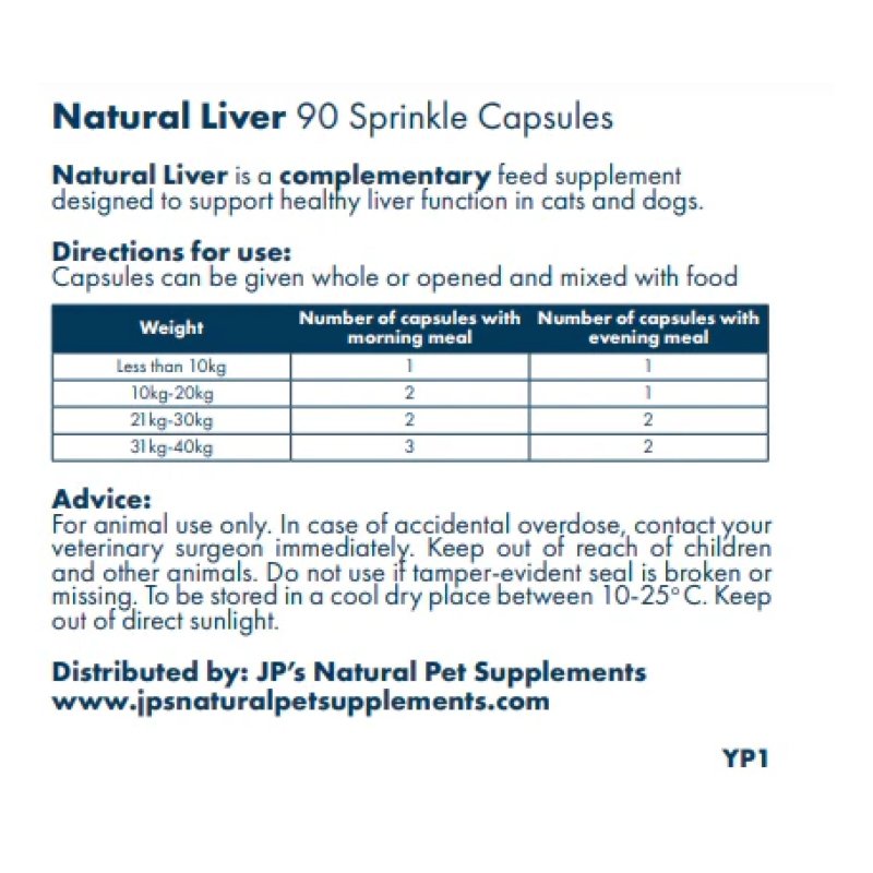 Natural Liver Supplement with Milk Thistle for Dogs & Cats - Bodily Function - British D'sire