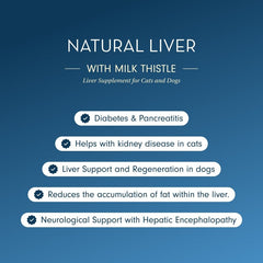 Natural Liver Supplement with Milk Thistle for Dogs & Cats - Bodily Function - British D'sire