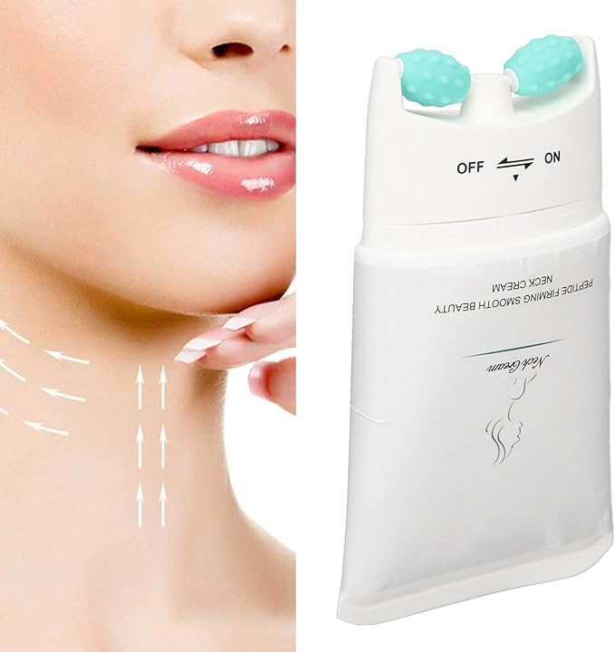 Neck Cream, Neck Firming Cream, Roller Neck Firming Cream Fast Absorption Improve Neck Lines Chin Roller Neck Tightening Cream for Neck Body - British D'sire