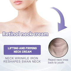 Neck Firming Cream,Strengthen Neck Cream for Tightening Lifting Sagging Skin,Aging & Saggy Skin,Skin Repair Moisturizer with Retinol Collagen,Reduce Wrinkles & Smoothing Neck Fine LIines-Neck&Body - British D'sire